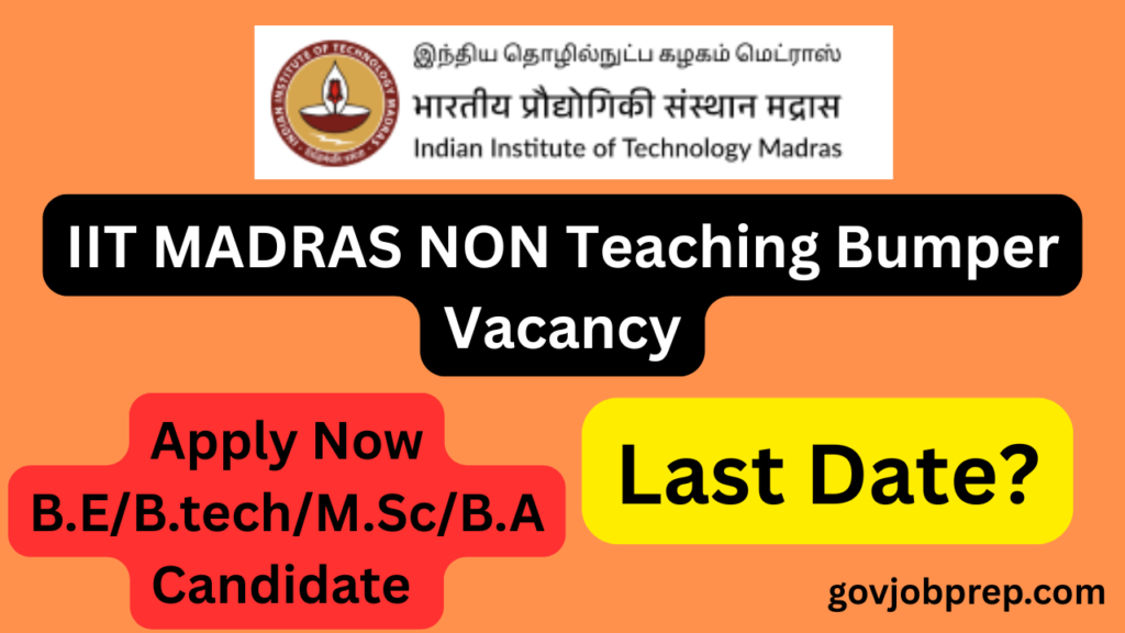 iit-madras-non-teaching-recruitment-2025