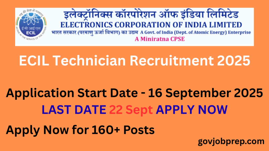 ECIL Technician recruitment 2025